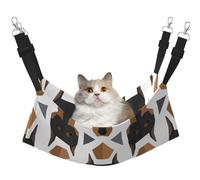 InOmak Cabeza de dóberman con patrón Poligonal,Hamaca Colgante para Gatos, Suave, de Doble Cara, para Perros pequeños y Mascotas.,L
