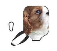 InOmak Cara de Cavalier King Charles Spaniel, Funda Deportiva para Pala de Pickleball; Estuche Compatible con Todas Las Formas y tamaños de Pala.