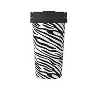 InOmak Cebra básica,Taza de café de 500 ml, botella de agua de acero inoxidable aislada, taza de café portátil