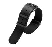 InOmak Correas de reloj de reemplazo de lienzo de nylon Watchband 20/22mm, A1 Hebilla negra, 22mm