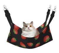 InOmak Estampado de Fresa Rosa Fresa,Hamaca Colgante para Gatos, Suave, de Doble Cara, para Perros pequeños y Mascotas.,M