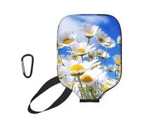 InOmak Flor de Margarita fragante, Funda Deportiva para Pala de Pickleball; Estuche Compatible con Todas Las Formas y tamaños de Pala.