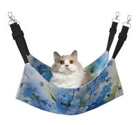 InOmak Flores no me Olvides en Acuarela,Hamaca Colgante para Gatos, Suave, de Doble Cara, para Perros pequeños y Mascotas.,M