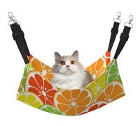 InOmak Frutas cítricas,Hamaca Colgante para Gatos, Suave, de Doble Cara, para Perros pequeños y Mascotas.,M