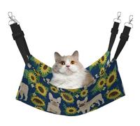 InOmak Girasoles de Bulldog francés,Hamaca Colgante para Gatos, Suave, de Doble Cara, para Perros pequeños y Mascotas.,L