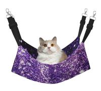 InOmak Hermoso Brillo Morado,Hamaca Colgante para Gatos, Suave, de Doble Cara, para Perros pequeños y Mascotas.,M