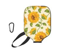 InOmak Historias de Girasoles Frescos Impresas, Funda Deportiva para Pala de Pickleball; Estuche Compatible con Todas Las Formas y tamaños de Pala.