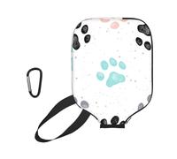 InOmak Huellas de Patas de Perro, Funda Deportiva para Pala de Pickleball; Estuche Compatible con Todas Las Formas y tamaños de Pala.
