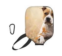 InOmak Impresión de American Staffordshire Terrier, Funda Deportiva para Pala de Pickleball; Estuche Compatible con Todas Las Formas y tamaños de Pala.