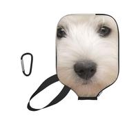 InOmak Lindo Cachorro Westie, Funda Deportiva para Pala de Pickleball; Estuche Compatible con Todas Las Formas y tamaños de Pala.