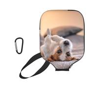 InOmak Lindo Perrito Jack Russell Terrier, Funda Deportiva para Pala de Pickleball; Estuche Compatible con Todas Las Formas y tamaños de Pala.