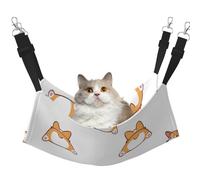 InOmak Lindo Trasero de Corgi,Hamaca Colgante para Gatos, Suave, de Doble Cara, para Perros pequeños y Mascotas.,M