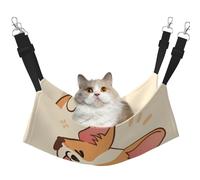 InOmak Lindo Trasero de Perro Corgi de Dibujos Animados,Hamaca Colgante para Gatos, Suave, de Doble Cara, para Perros pequeños y Mascotas.,L