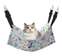 InOmak Lindos Osos Koala y Flores,Hamaca Colgante para Gatos, Suave, de Doble Cara, para Perros pequeños y Mascotas.,M