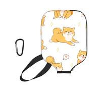 InOmak Lindos Patrones de Perros Shiba Inu, Funda Deportiva para Pala de Pickleball; Estuche Compatible con Todas Las Formas y tamaños de Pala.