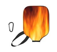 InOmak Llama de Fuego Colorida, Funda Deportiva para Pala de Pickleball; Estuche Compatible con Todas Las Formas y tamaños de Pala.