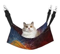 InOmak Llamas de Baloncesto y Gotas de Agua,Hamaca Colgante para Gatos, Suave, de Doble Cara, para Perros pequeños y Mascotas.,M