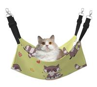 InOmak Mapache Kawaii Lindo,Hamaca Colgante para Gatos, Suave, de Doble Cara, para Perros pequeños y Mascotas.,M