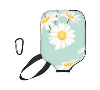 InOmak Margarita exuberante Flor Floral, Funda Deportiva para Pala de Pickleball; Estuche Compatible con Todas Las Formas y tamaños de Pala.