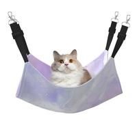 InOmak Mármol líquido Pastel Morado,Hamaca Colgante para Gatos, Suave, de Doble Cara, para Perros pequeños y Mascotas.,L