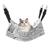 InOmak Matemáticas Geometría Geek Cálculo,Hamaca Colgante para Gatos, Suave, de Doble Cara, para Perros pequeños y Mascotas.,M