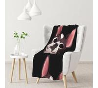 InOmak Naturaleza del Boston Terrier,Manta Suave y cálida de Franela Antibolitas, 76 x 102 cm