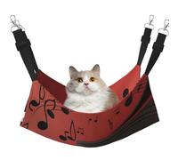 InOmak Nota Musical de Piano Impresa,Hamaca Colgante para Gatos, Suave, de Doble Cara, para Perros pequeños y Mascotas.,M