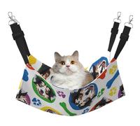 InOmak Pastor Australiano Colorido y juguetón,Hamaca Colgante para Gatos, Suave, de Doble Cara, para Perros pequeños y Mascotas.,M