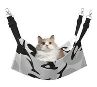 InOmak Patrón de Orca Patrón de pez,Hamaca Colgante para Gatos, Suave, de Doble Cara, para Perros pequeños y Mascotas.,L