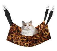 InOmak Patrón de Pan de Pretzels,Hamaca Colgante para Gatos, Suave, de Doble Cara, para Perros pequeños y Mascotas.,M