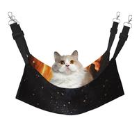 InOmak Patrón de Parrilla de carbón en Llamas,Hamaca Colgante para Gatos, Suave, de Doble Cara, para Perros pequeños y Mascotas.,L