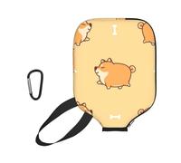 InOmak Patrón de Perro Anime Shiba Inu Gordo, Funda Deportiva para Pala de Pickleball; Estuche Compatible con Todas Las Formas y tamaños de Pala.
