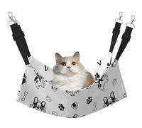 InOmak Patrón de Perro Boston Terrier,Hamaca Colgante para Gatos, Suave, de Doble Cara, para Perros pequeños y Mascotas.,M