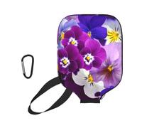 InOmak Pensamiento gráfico Flores de Primavera de Pascua, Funda Deportiva para Pala de Pickleball; Estuche Compatible con Todas Las Formas y tamaños de Pala.