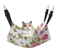 InOmak Peonías de Color Rosa Paja,Hamaca Colgante para Gatos, Suave, de Doble Cara, para Perros pequeños y Mascotas.,L