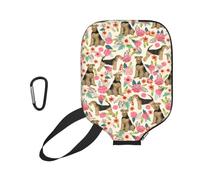 InOmak Perro Airedale Terrier Perros Lindos, Funda Deportiva para Pala de Pickleball; Estuche Compatible con Todas Las Formas y tamaños de Pala.