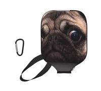 InOmak Perro Carlino Gracioso y codicioso, Funda Deportiva para Pala de Pickleball; Estuche Compatible con Todas Las Formas y tamaños de Pala.