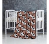 InOmak Perro Jack Russell Terrier,Manta Suave y cálida de Franela Antibolitas, 76 x 127 cm