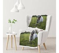 InOmak Perros Westie Lawn West Highland White Terrier,Manta Suave y cálida de Franela Antibolitas, 76 x 102 cm