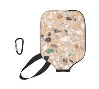 InOmak Piedra Natural de terrazo, Funda Deportiva para Pala de Pickleball; Estuche Compatible con Todas Las Formas y tamaños de Pala.