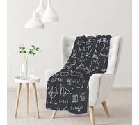 InOmak Regalos para Profesores de matemáticas,Manta Suave y cálida de Franela Antibolitas, 76 x 102 cm