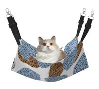 InOmak Resumen de la Mejor y más Moderna Piel de Leopardo,Hamaca Colgante para Gatos, Suave, de Doble Cara, para Perros pequeños y Mascotas.,L