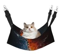 InOmak Saxofón en Fuego y Agua,Hamaca Colgante para Gatos, Suave, de Doble Cara, para Perros pequeños y Mascotas.,L