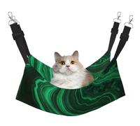 InOmak Textura de malaquita,Hamaca Colgante para Gatos, Suave, de Doble Cara, para Perros pequeños y Mascotas.,M