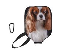 InOmak Una Perra Cavalier King Charles Spaniel con Sus Cachorros, Funda Deportiva para Pala de Pickleball; Estuche Compatible con Todas Las Formas y tamaños de Pala.