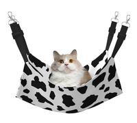 InOmak Vaca (Letra pequeña),Hamaca Colgante para Gatos, Suave, de Doble Cara, para Perros pequeños y Mascotas.,L