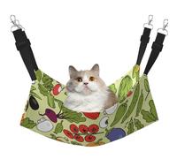 InOmak Varios Patrones de Vegetales,Hamaca Colgante para Gatos, Suave, de Doble Cara, para Perros pequeños y Mascotas.,M