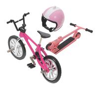 INOOMP 1 Juego Adorno de Bicicleta en Miniatura Accesorios decoración Bicycle Modelo de Bicicleta en Miniatura pequeña Bicicleta Modelo de Mini Bicicleta Scooter en Miniatura el plastico