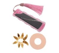 INOOMP 1 Juego Juego De Uñas De Guzheng Porta Púas Guzheng Clavo Guzheng Chino Púas Chinas Para Los Dedos Púas De Resina Púas De Dedo Cinta De Dedo Fibra De Poliéster