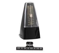 INOOMP 1 Metrónomo Mecánico para Piano y Guitarra con Clip para Partituras, Rango Amplio de Ritmo, Sonido Audible, Adecuado para Principiantes y Práctica Musical Color Aleatorio